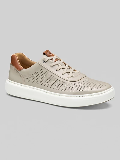 Anders U-Throat Leather Lace-Up Sneakers