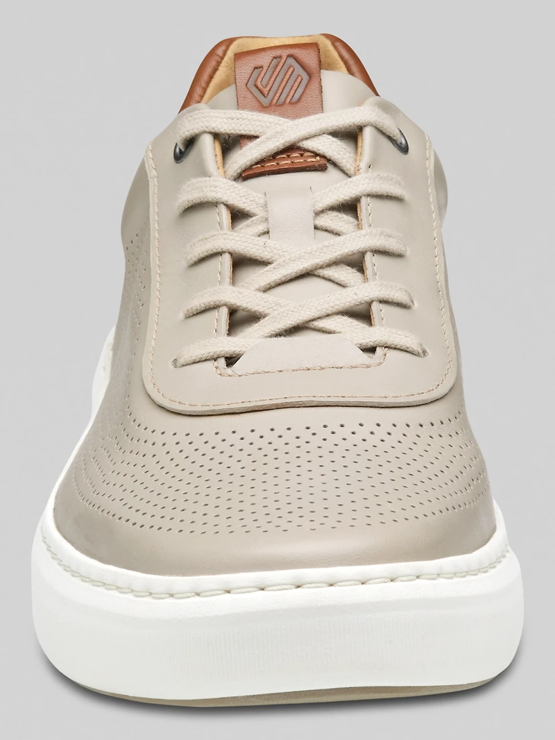 Anders U-Throat Leather Lace-Up Sneakers