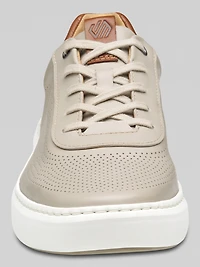 Anders U-Throat Leather Lace-Up Sneakers