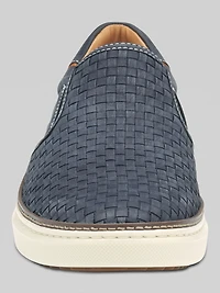 McGuffey Woven Nubuck Leather Slip-Ons