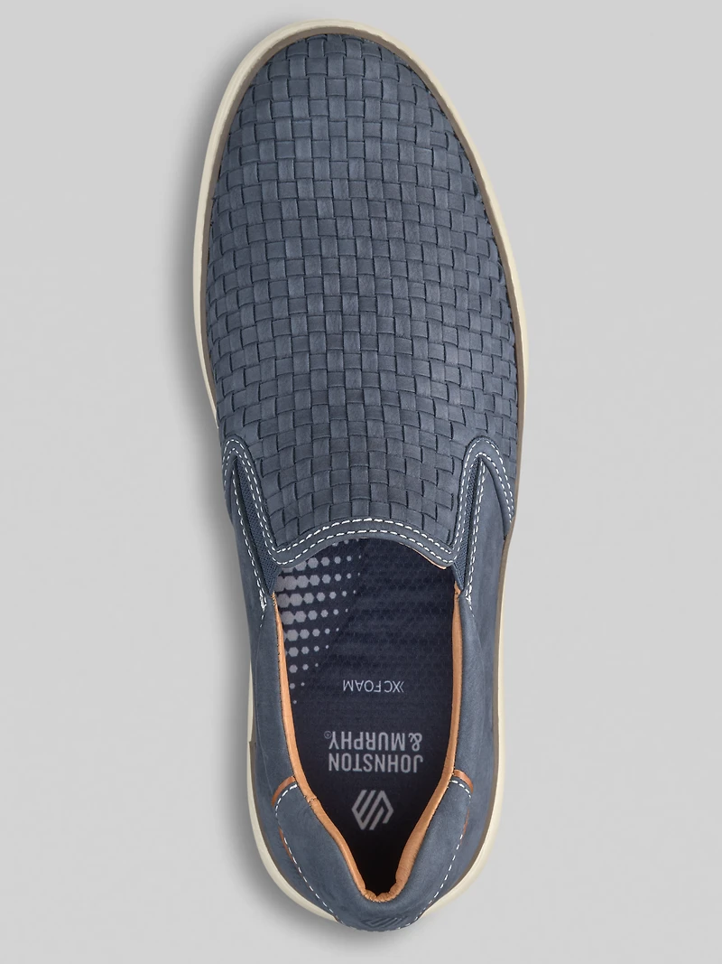 McGuffey Woven Nubuck Leather Slip-Ons