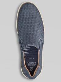 McGuffey Woven Nubuck Leather Slip-Ons