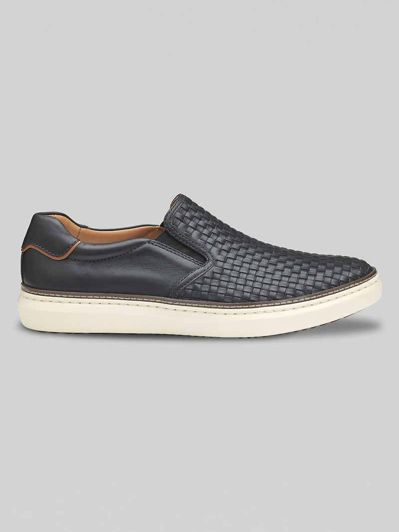 McGuffey Woven Nubuck Leather Slip-Ons