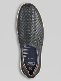 McGuffey Woven Full Grain Leather Slip-Ons