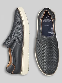 McGuffey Woven Nubuck Leather Slip-Ons