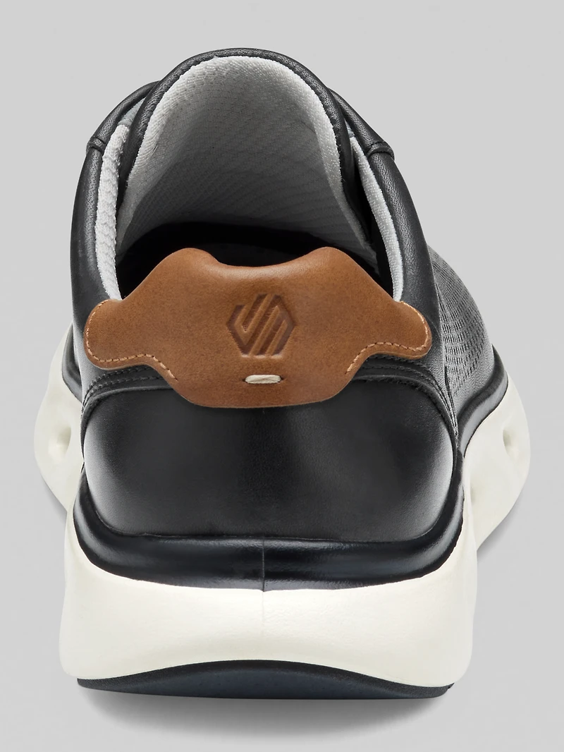 Reactivate U-Throat Nubuck Leather Lace-Up Sneakers