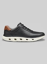 Reactivate U-Throat Nubuck Leather Lace-Up Sneakers