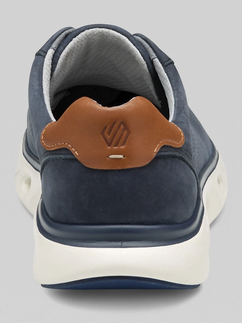 Reactivate U-Throat Nubuck Leather Lace-Up Sneakers