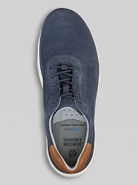 Reactivate U-Throat Nubuck Leather Lace-Up Sneakers