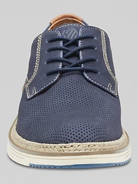 Upton Nubuck Leather Perforated Plain Toe Oxfords