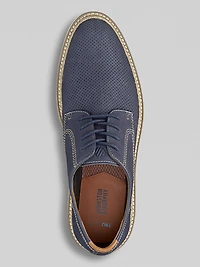 Upton Nubuck Leather Perforated Plain Toe Oxfords