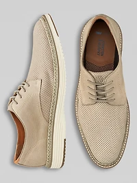 Upton Nubuck Leather Perforated Plain Toe Oxfords