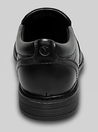 Stark Leather Moc Toe Slip-On Shoes