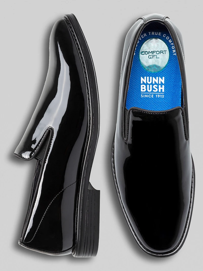 Centro Formal Flex Plain Toe Slip-On Dress Shoes