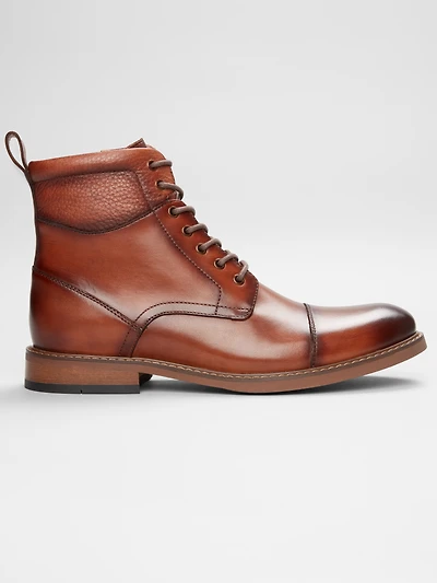 Alan Cap Toe Inside Zipper Ankle Boots