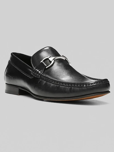 Bit Toe Leather Loafers
