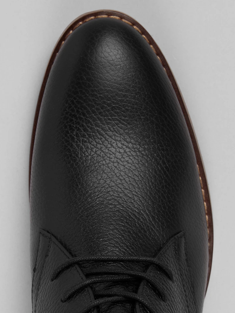 Pebbled Leather Chukka Boots