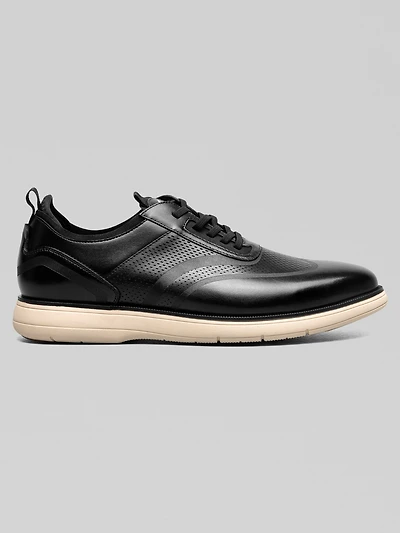 Edgewood Leather Elastic Lace Wingtip Dress Sneakers