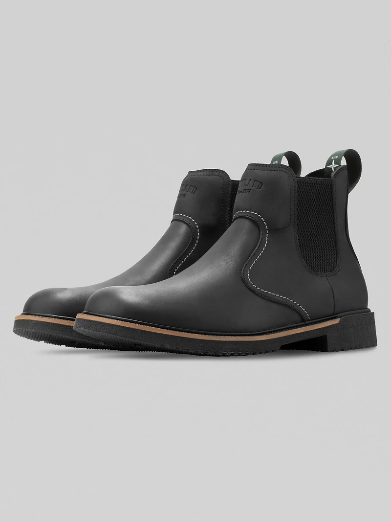 Chimney Pond Leather Plain Toe Chelsea Boots