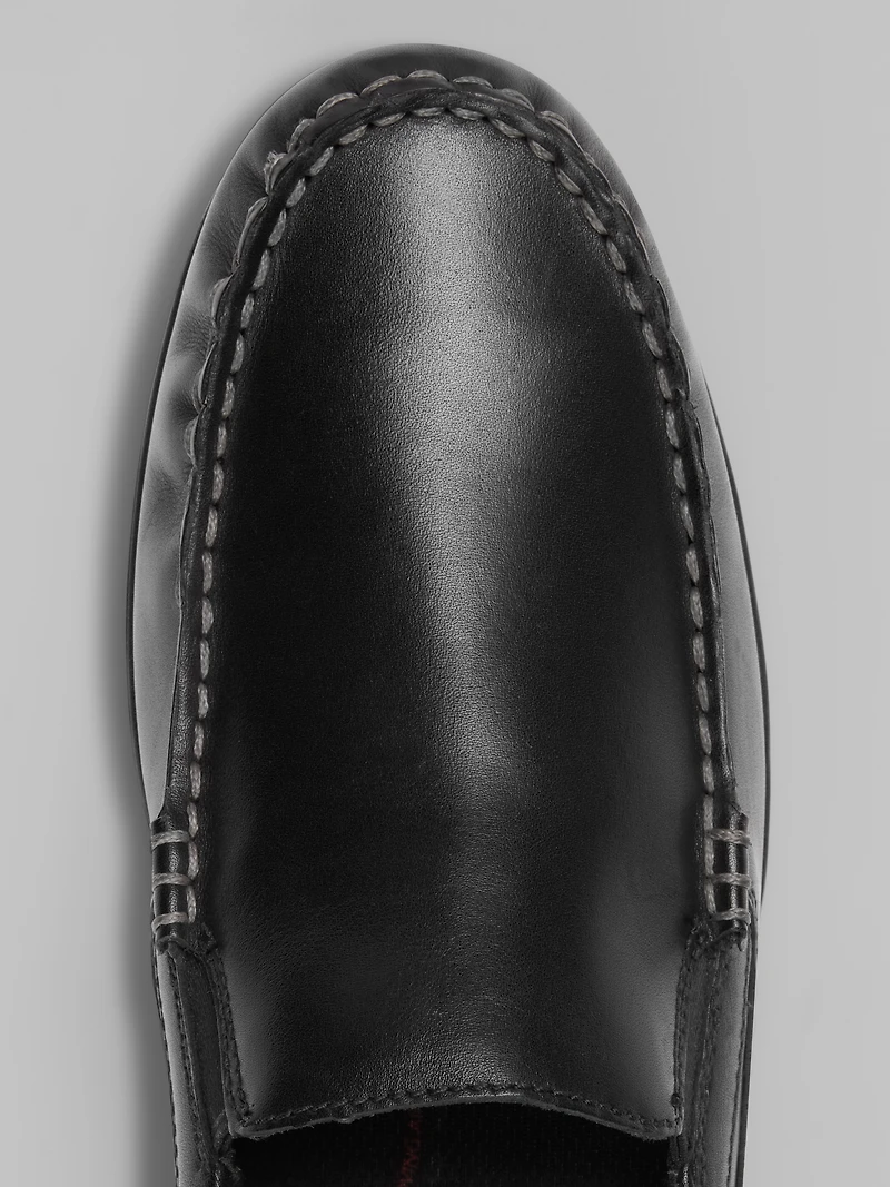 Dudley Leather Moc Toe Casual Loafers