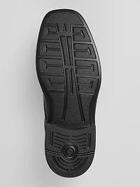 Leather Moc-Toe Lace-Up Shoe