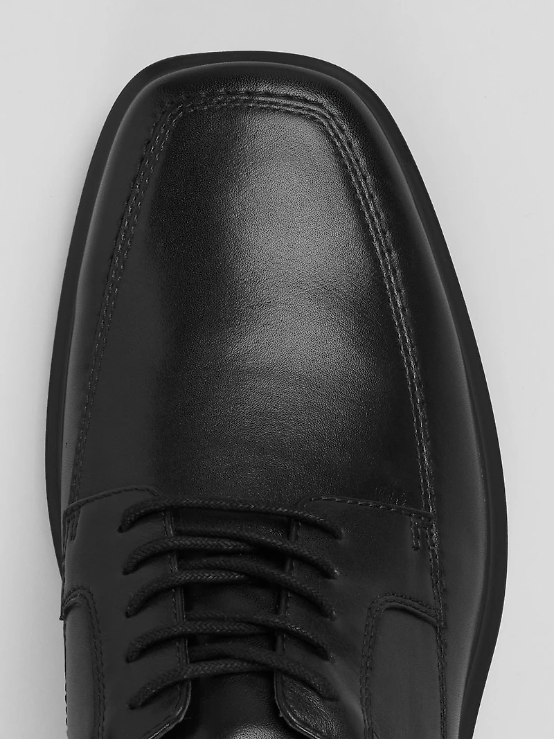 Leather Moc-Toe Lace-Up Shoe