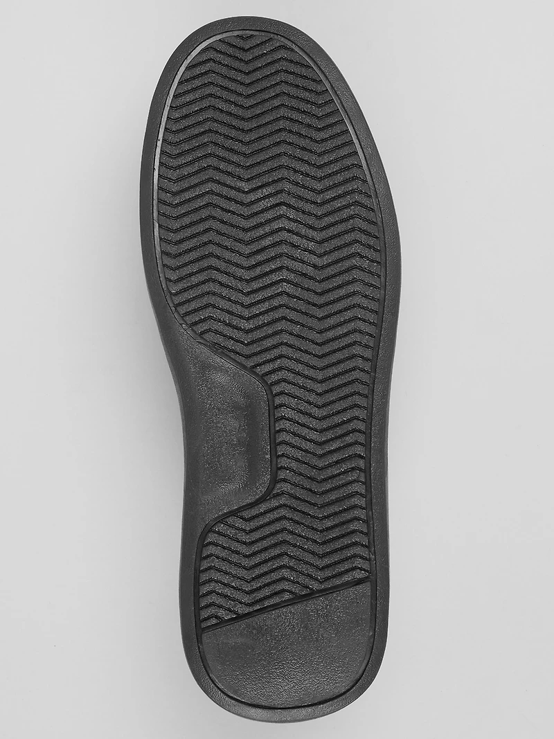 Edmound Velvet and Patent Leather Court Sneaker