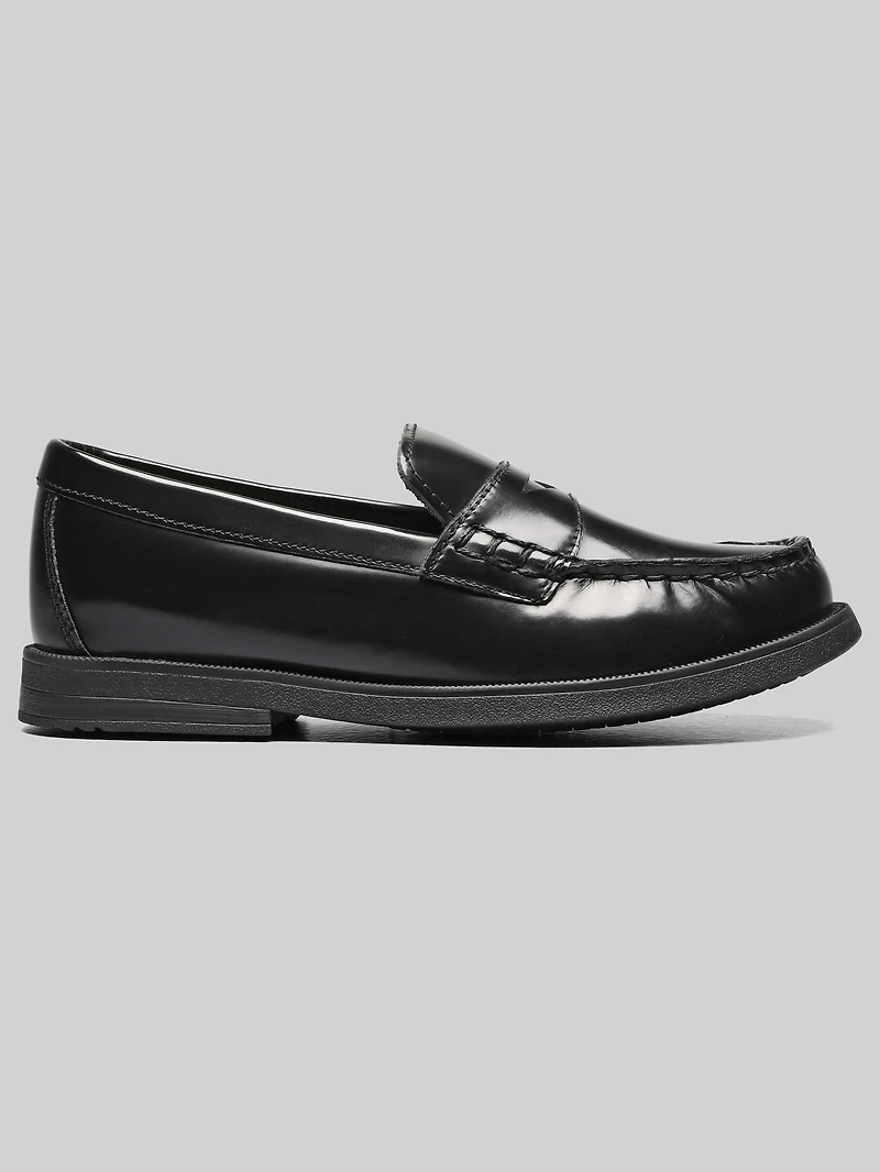 Croquet Jr. Boys Moc Toe Penny Loafers