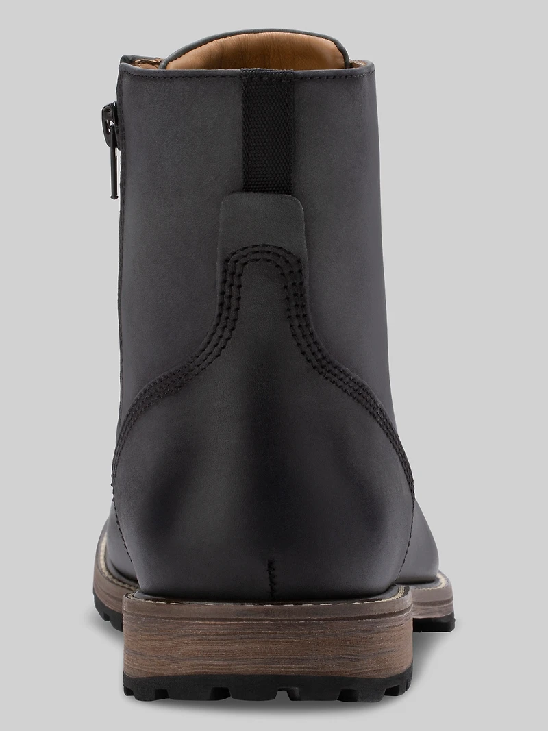 Hoyt Plain Toe Zipper Boots