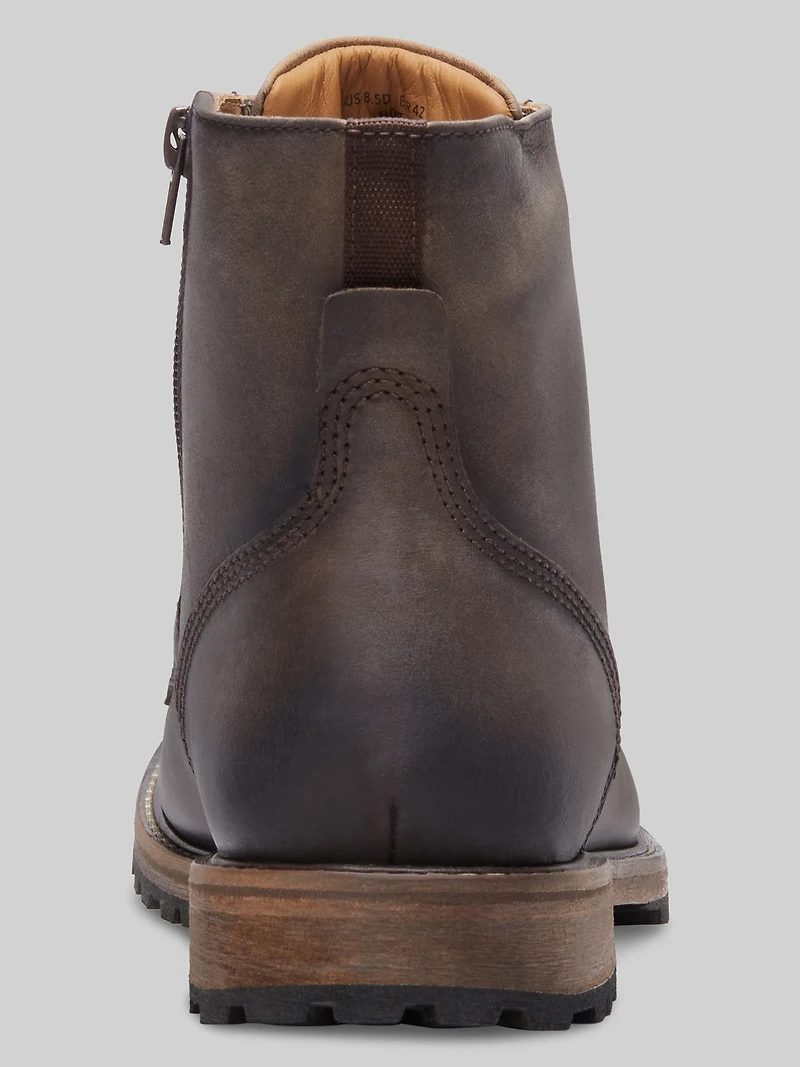 Hoyt Plain Toe Zipper Boots