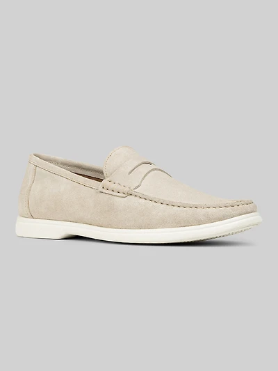 Clive Moc Toe Suede Penny Loafers