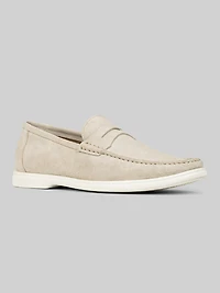 Clive Moc Toe Suede Penny Loafers