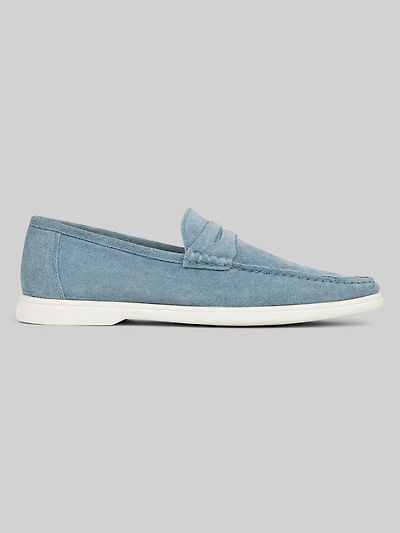 Clive Moc Toe Suede Penny Loafers