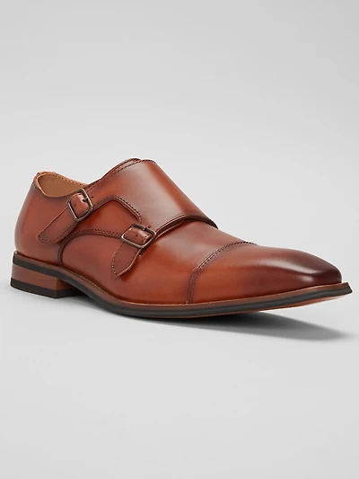 Clark Cap Toe Monk Strap Shoes