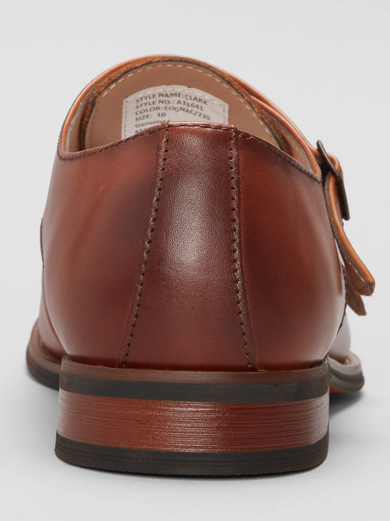 Clark Cap Toe Monk Strap Shoes