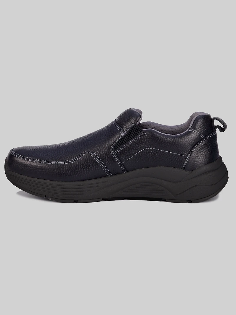 Match Moc Toe Casual Slip‑On Shoes