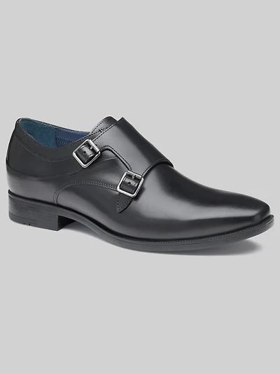Gibbons Double-Buckle Monk Strap Shoes