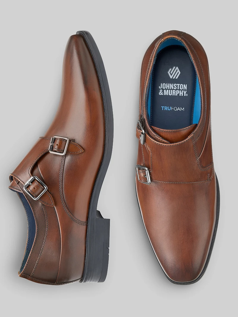 Gibbons Double-Buckle Monk Strap Shoes