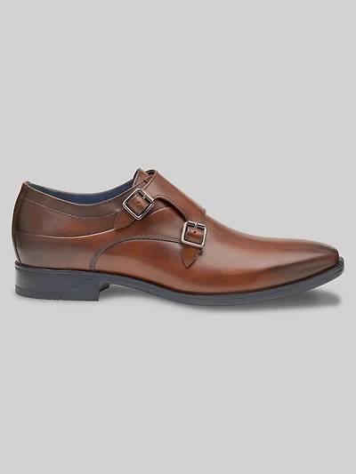 Gibbons Double-Buckle Monk Strap Shoes