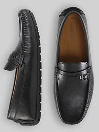 Fasek Casual Slip-On Moc Toe Loafer
