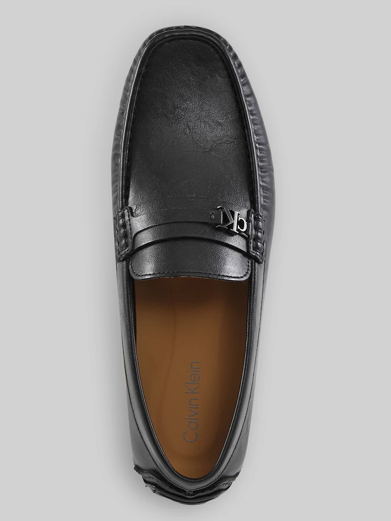 Fasek Casual Slip-On Moc Toe Loafer