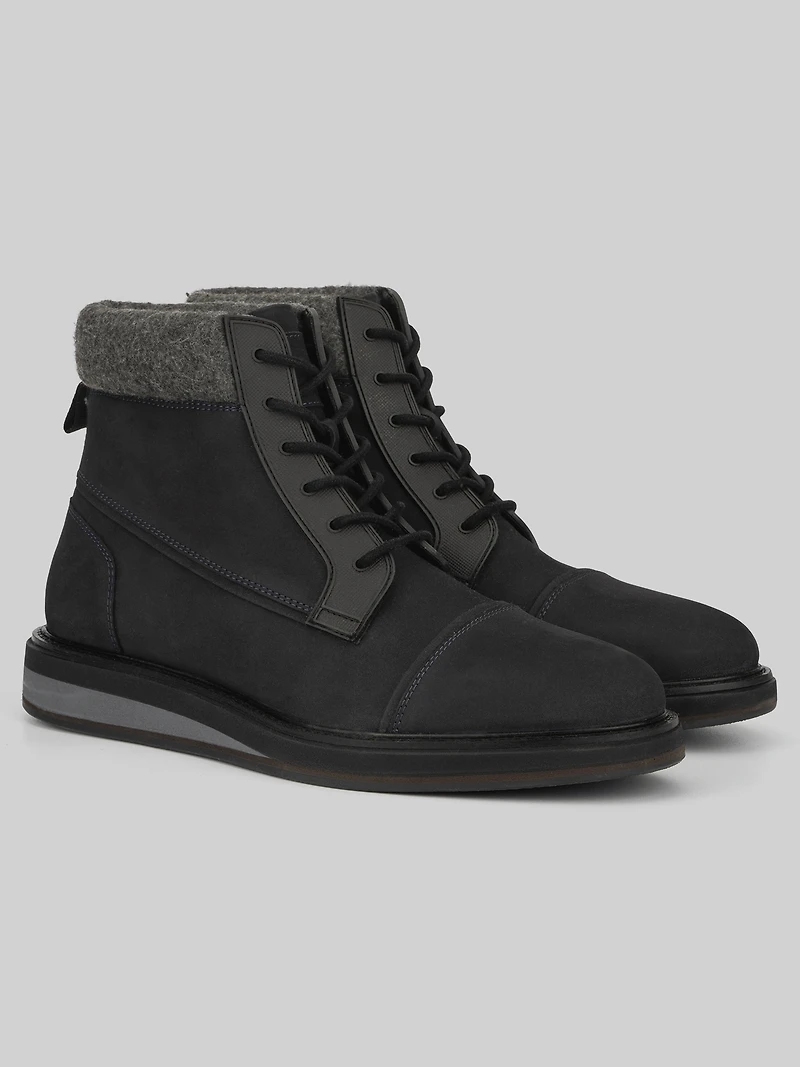 Stone Plain Toe Boots
