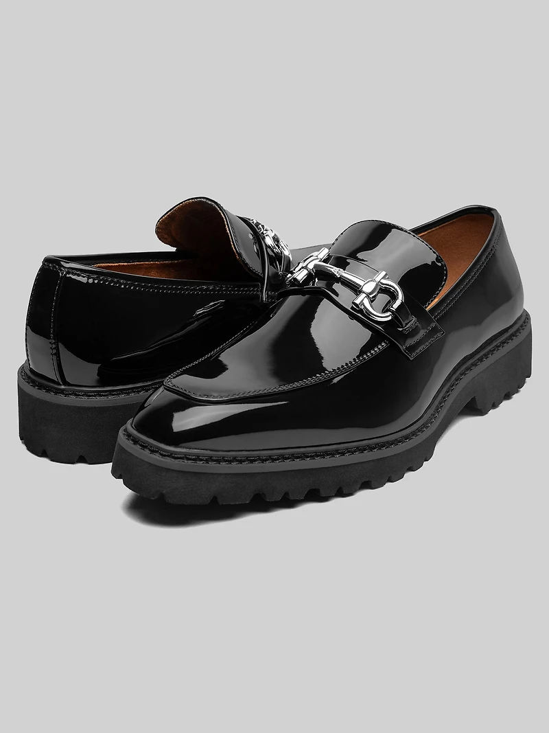 Carabello Moc Toe Metal Bit Dress Loafers