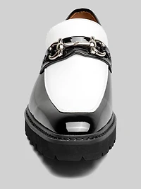 Carabello Moc Toe Metal Bit Dress Loafers
