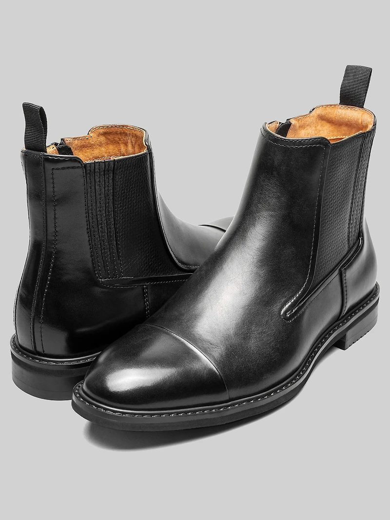 Berkshire Cap Toe Inside Zip Boots