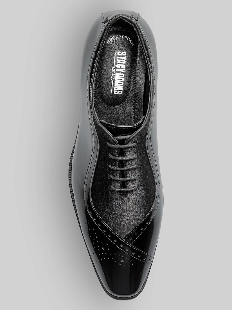 Stuart Folded Vamp Bal Formal Dress Shoes
