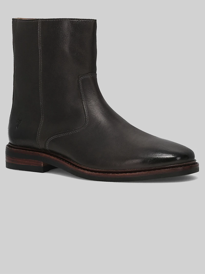Paul Inside Zip Plain Toe Boots