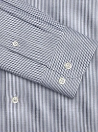 Modern Fit Cotton Micro Grid Spread Collar Dress Shirt