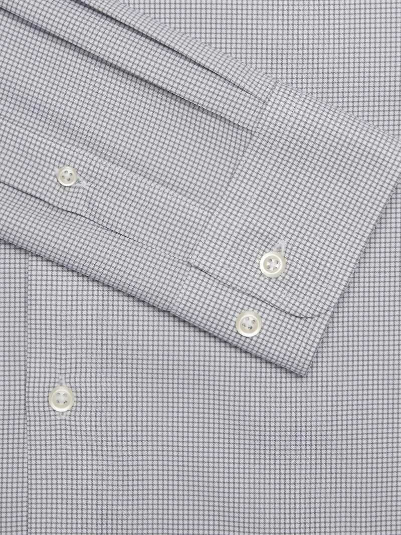 Modern Fit Performance Micro Grid Dress Shirt