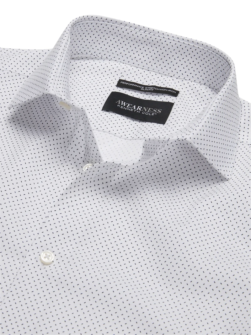 Slim Fit Ultra Performance Stretch Diamond Dress Shirt